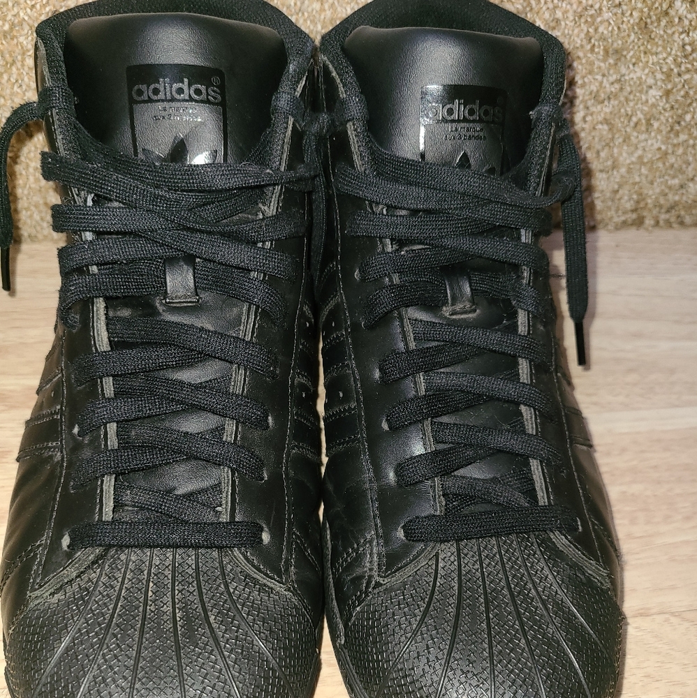 Men Adidas Pro Model Black Sneakers